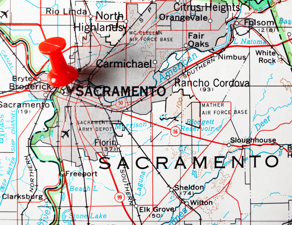 Sacramento Rail Yard map